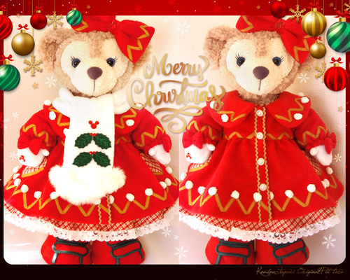 □クリスマスウィッシュ型紙＆作り方説明書□ダッフィー＆シェリーメイ