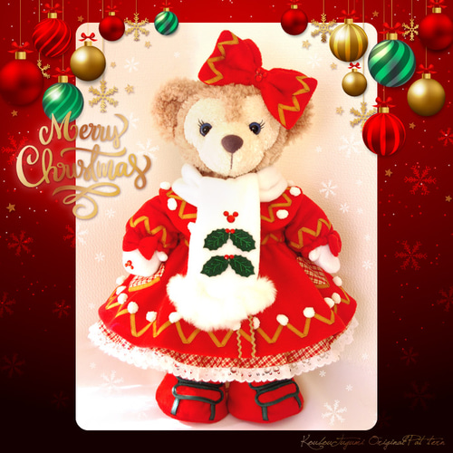 超厳選！ダッフィー リメイク 潤わ クリスマス☆スワロフスキー  