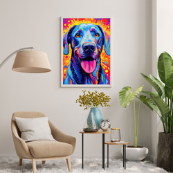 【Heavenly Life（天ノ国） - グレートデン犬 No.1】アートポスター 犬の絵 犬の絵画 7枚目の画像