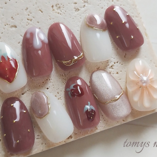いちごネイル ネイルチップ（つけ爪） Poco Nail 通販 16460416