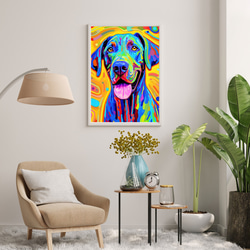 【Heavenly Life（天ノ国） - グレートデン犬 No.3】アートポスター 犬の絵 犬の絵画 7枚目の画像