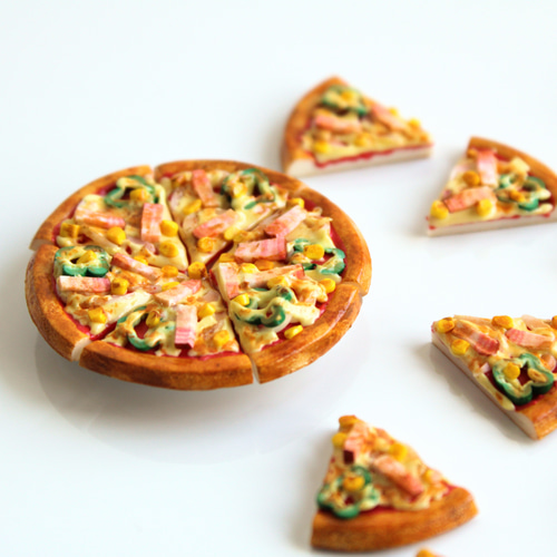 こだわりの ピザ （ ピアス/イヤリング/チャーム/キーホルダー