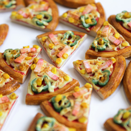 こだわりの ピザ （ ピアス/イヤリング/チャーム/キーホルダー