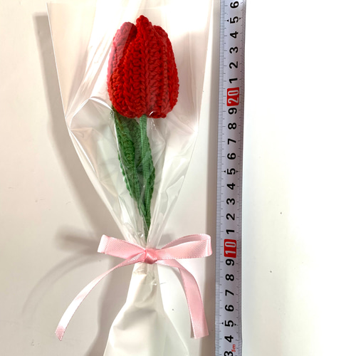 ハンドメイド　チューリップ　枯れない花　かぎ針　あみぐるみ　プレゼント　入学式 チューリップ あみぐるみ 編みぐるみ かぎ針編み 毛糸 毛糸の花束 枯れ