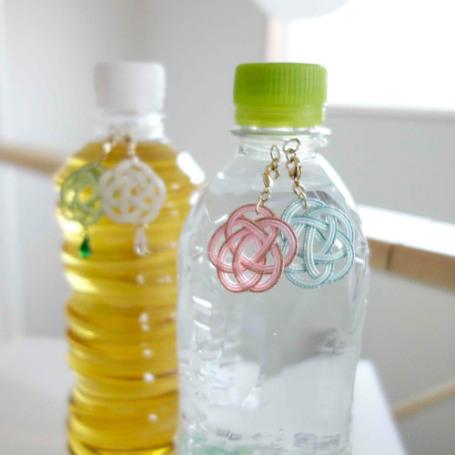 アンブレラマーカー 水引 お花チャーム 軽量1g 可愛い台紙付き 傘