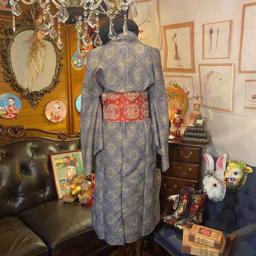 着物 ワンピース ドレス ハンドメイド リメイク 名古屋帯 着物 ワンピース ドレス ハンドメイド リメイク 名古屋帯