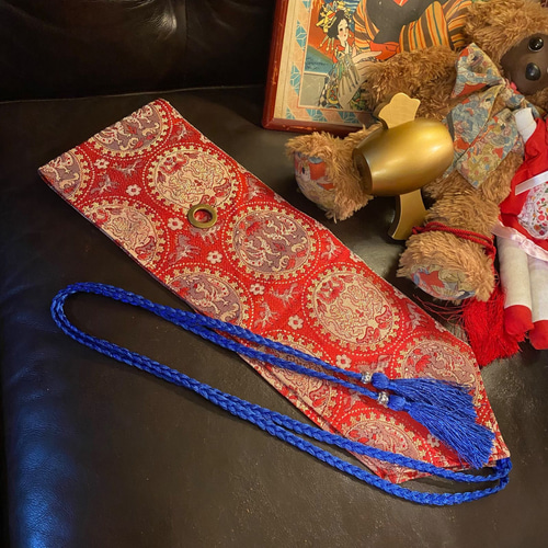 着物 ワンピース ドレス ハンドメイド リメイク 名古屋帯サッシュ