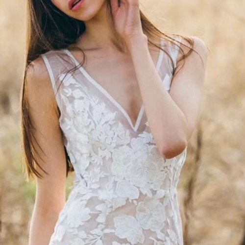 yull　ドレスL　結婚式　前撮り　二次会　ソフトマーメイド　ノースリーブ ywhs120.jpg