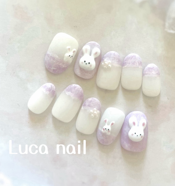 3dネイル 立体ネイル りす たまご うさたま うさぎ 3dネイル 立体ネイル りす たまご うさたま うさぎ