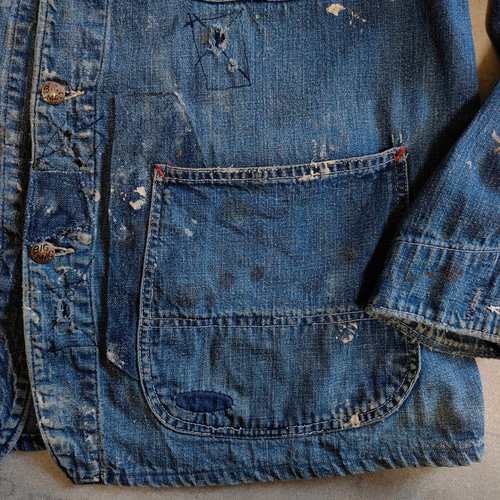 BIGMAC カバーオール リペア ヴィンテージ 古着 古着 80年代 ビッグマック BIG MAC デニムカバーオール メンズM相当