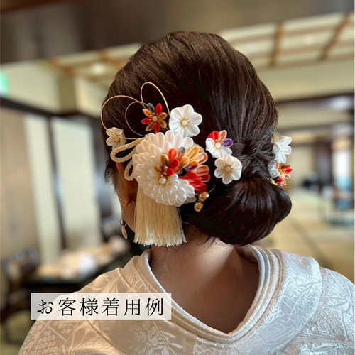 和装美を引き立てる 卒業式 成人式 七五三 結婚式 髪飾り【レトロ