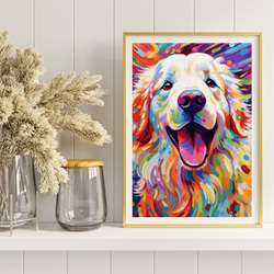 【Heavenly Life（天ノ国） - グレートピレニーズ犬 No.3】アートポスター 犬の絵 犬の絵画 8枚目の画像