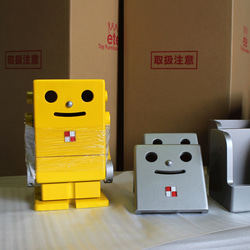 卓上型ロボット収納 PICO / ピコ　イエロー 1枚目の画像