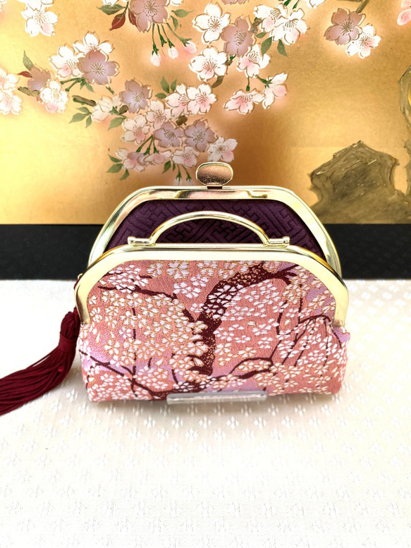 [京都西陣織] 満開の桜文様の小物入れ　Sサイズ 10枚目の画像