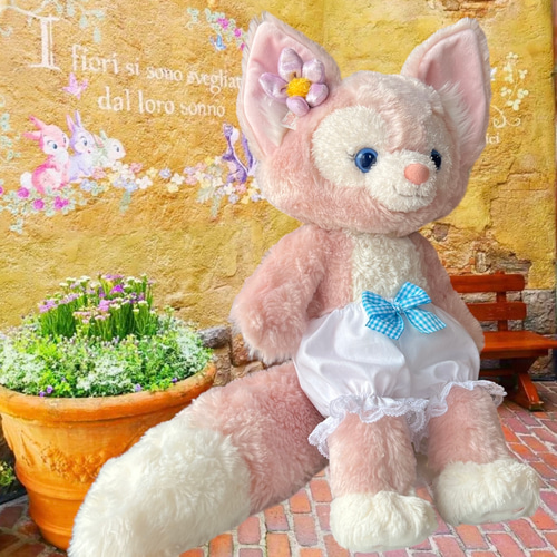 ライトブルー 真っ白なおぱんつ リーナベル Sサイズ ぬいぐるみ