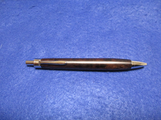 アフリカンブラックウッドバール 瘤杢 オイル仕上げ 木軸ボールペン 