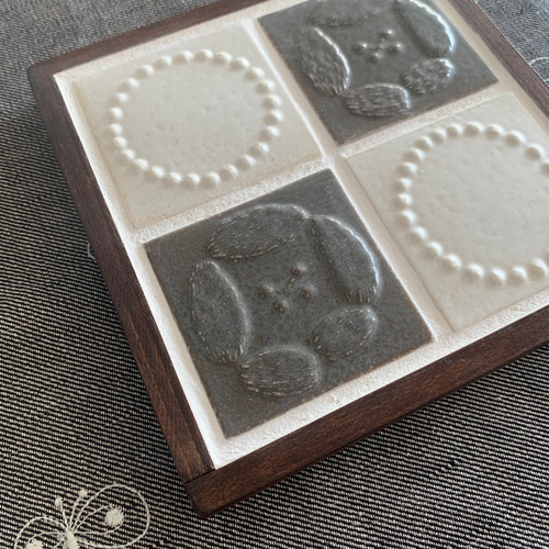 ミナペルホネン タイル 木工 ポット台 鍋敷き トレイ トレー 台 その他