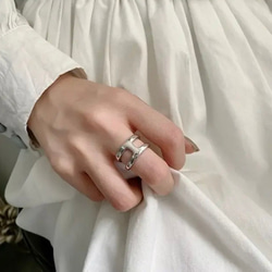 リング1点】silver925オープンリング 指輪・リング shiki 通販