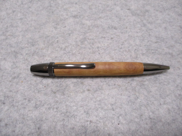 ワイルドオリーブ　椿油仕上げ　回転式ロングパトリオットボールペン