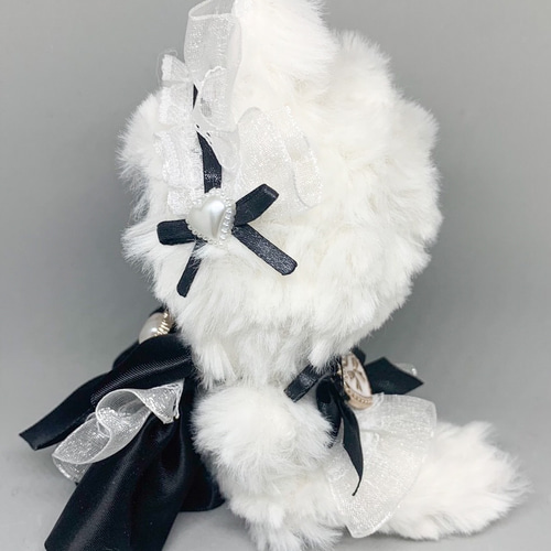 ぬい服 10cm 白 黒 メイド メイド服 猫耳 ネコ耳 ぬいぐるみ ぬい服 10cm 白 黒 メイド メイド服 猫耳 ネコ耳 ぬいぐるみ