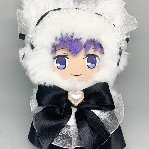 うさ♡様 ぬい服 ハンドメイド メイド 10cm ピンク 猫耳 猫 ホワイト