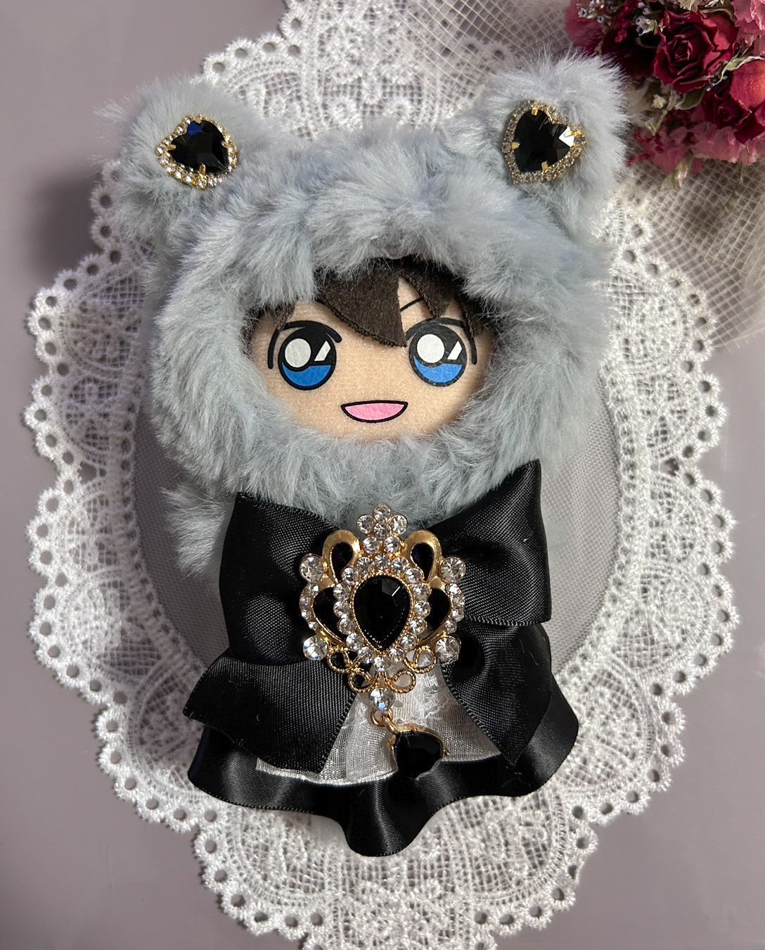 着ぐるみ ぬい服 おすわり ねこ 10cm サイズ ブラック - メルカリ