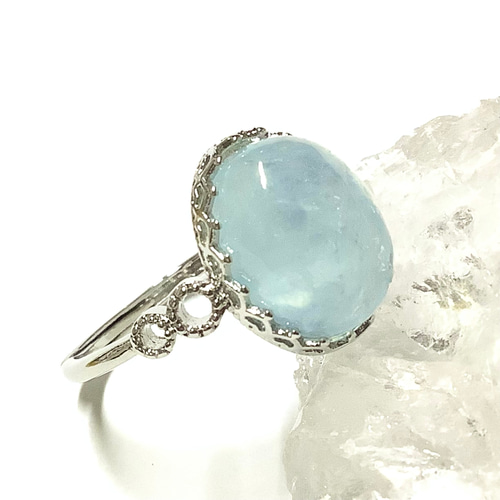 アクアマリン 指輪14号