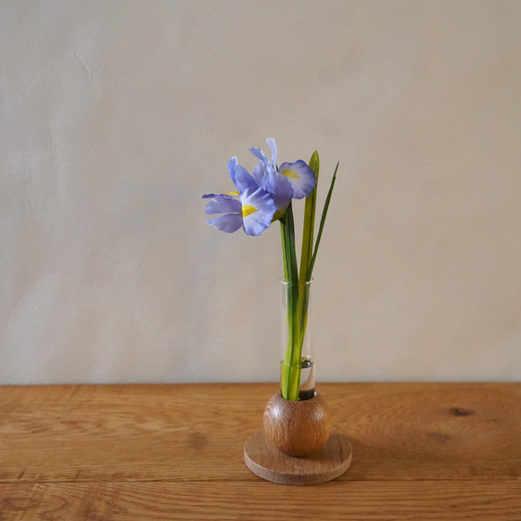 お水換え不要＊花菖蒲のウォーターアレンジS　花瓶セット　マジカルウォーター　こどもの日　端午の節句　アヤメ　アイリス 5枚目の画像