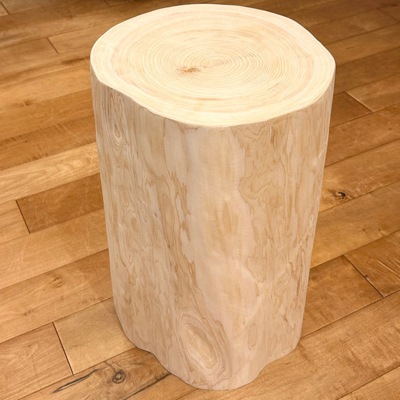 Hinoki  Wood  Stool  No.579 1枚目の画像