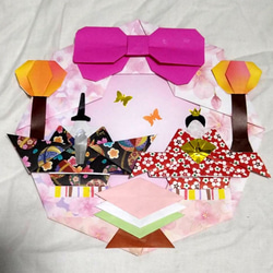 ひな祭り・リース・桃の花・折り紙 ・壁面飾り【☆送料無料☆】 その他