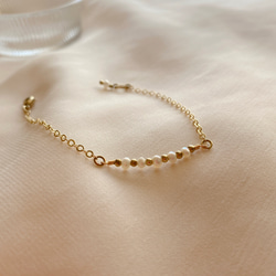 珍珠樂章 - 珍珠 黃銅手鍊 第6張的照片
