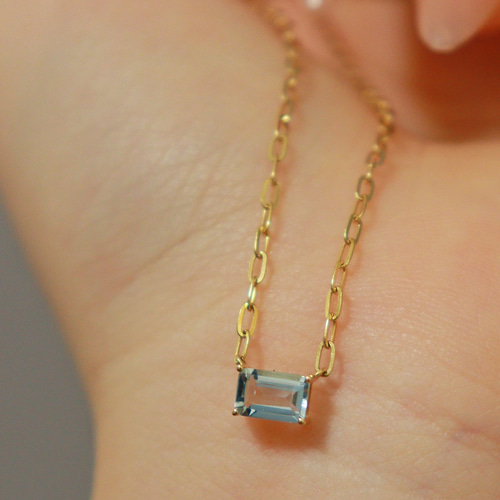 ⭐︎【高級】天然 アクアマリン ネックレス 28.5g 海の石 宝石