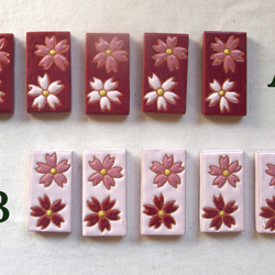 桜の箸置き　色鮮やかなスペインタイル　桜の花♪　春を感じさせるデザイン 3枚目の画像