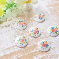 ヴィンテージフラワーカボション（1個） ビーズ qui qui 通販