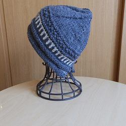 ✨新作✨ ⛄⛄ 厚地の暖か手編みニット帽子⛄⛄ 【送料無料】防寒対策　冬 5枚目の画像