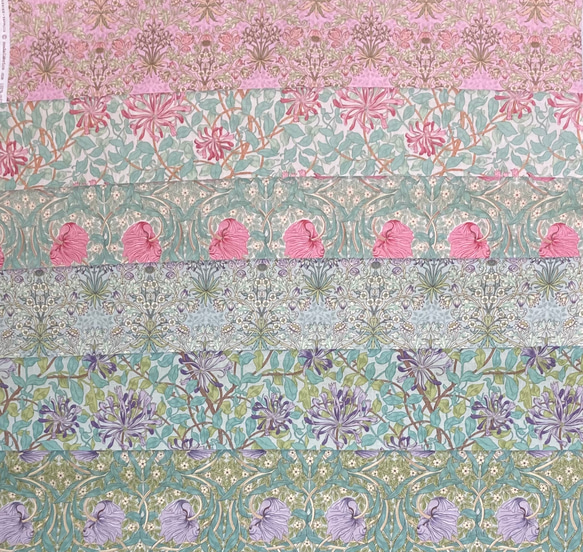 「Best of Morris パステルトーン6枚セット」 カットクロス moda 生地 モリス 2枚目の画像