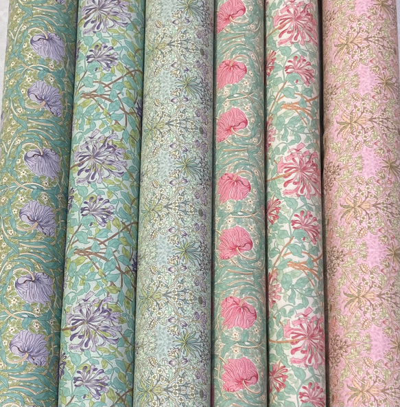 「Best of Morris パステルトーン6枚セット」 カットクロス moda 生地 モリス 1枚目の画像
