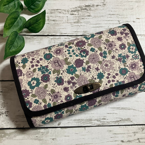 ハンドメイド 長財布 お財布バッグ やりくり財布 マスク入れ