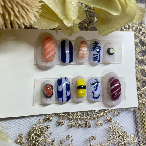 サイズオーダー♡ 3D寿司ネイルチップ size order nailtip ネイル  