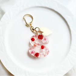 イニシャルキーホルダー　Flower❃ 3枚目の画像