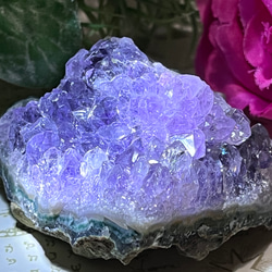 【愛の守護石♡】レインボー　アメジスト　紫水晶　クラスター　原石 1枚目の画像