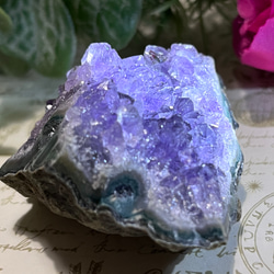 【愛の守護石♡】レインボー　アメジスト　紫水晶　クラスター　原石 6枚目の画像