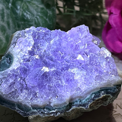 【愛の守護石♡】レインボー　アメジスト　紫水晶　クラスター　原石 2枚目の画像