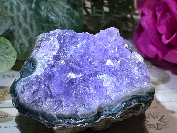 【愛の守護石♡】レインボー　アメジスト　紫水晶　クラスター　原石 2枚目の画像