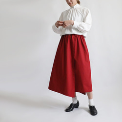 ＊初夏ＳＡＬＥ　４色　変形 フラップ 巻き スカート　贅沢 重ねデザイン　上質ベビーキャンバスコットン　４色 16枚目の画像