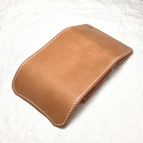 手のひらに収まる機能美｜本革 総手縫い 三つ折り財布 ナチュラル ミニ