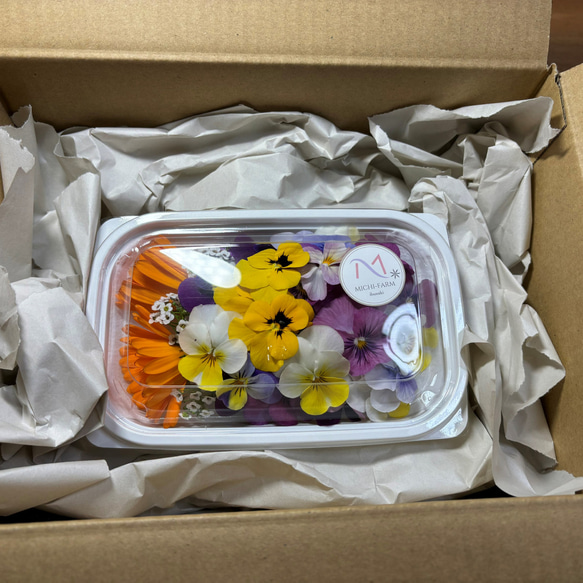 季節のエディブルフラワーMIX（生花）食用 50～60輪 バレンタイン 食べられる 食用花 飾り付け お菓子 ケーキ 5枚目の画像