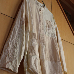 SAYOCAFEメイド、ざっくりオーバーサイズのパッチワークシャツ 3枚目の画像