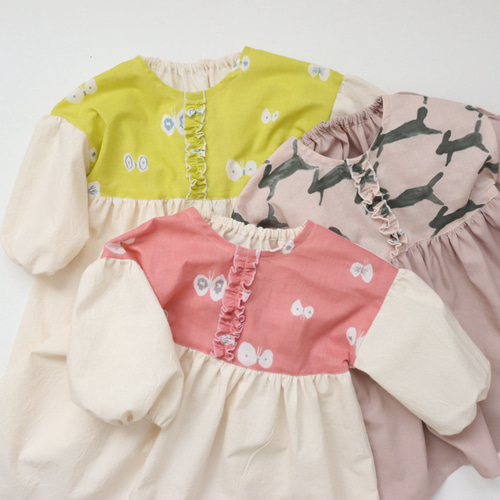 柄が選べる♬ミナペルホネン ぽわん袖ワンピース 90〜120サイズ 卒園式