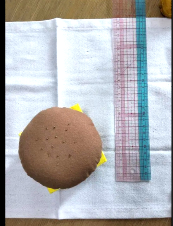 フェルトままごと　ハンバーガーセット 6枚目の画像